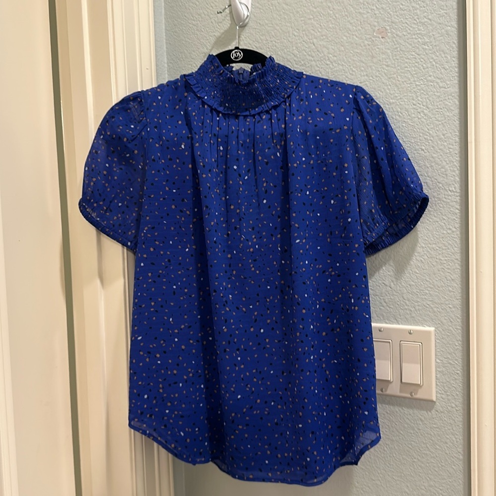 Ann Taylor blue blouse